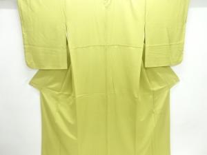 作家物　一ツ紋色無地着物